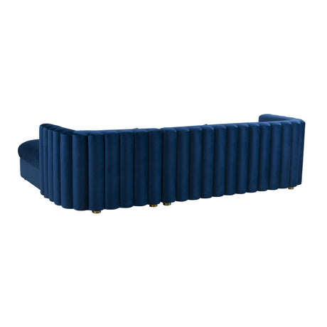 Callie Velvet Sectional by TOV Furniture at Eve Furniture