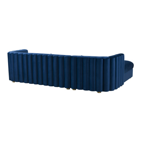 Callie Velvet Sectional by TOV Furniture at Eve Furniture