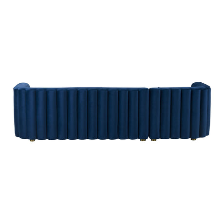 Callie Velvet Sectional by TOV Furniture at Eve Furniture