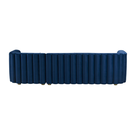Callie Velvet Sectional by TOV Furniture at Eve Furniture