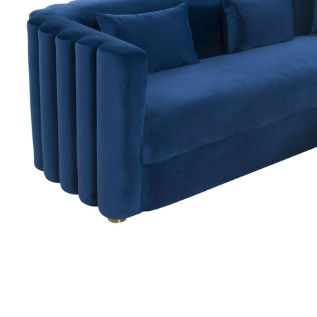 Callie Velvet Sectional by TOV Furniture at Eve Furniture