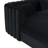 Callie Velvet Sectional by TOV Furniture at Eve Furniture