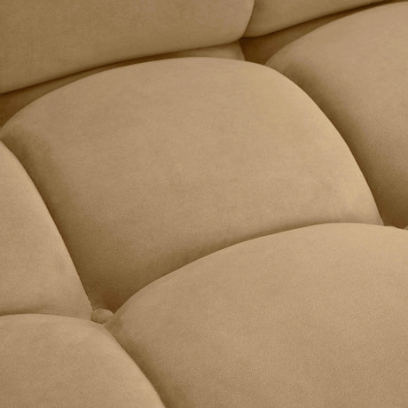 Calliope Cafe Au Lait Performance Velvet 4-piece Modular Sectional by TOV Furniture at Eve Furniture