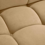 Calliope Cafe Au Lait Performance Velvet Modular Sofa by TOV Furniture at Eve Furniture