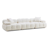 Calliope Cream Vegan Shearling Modular Sofa by TOV Furniture at Eve Furniture
