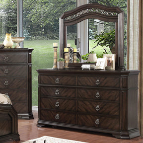Calliope Espresso Mirror by Furniture of America at Eve Furniture