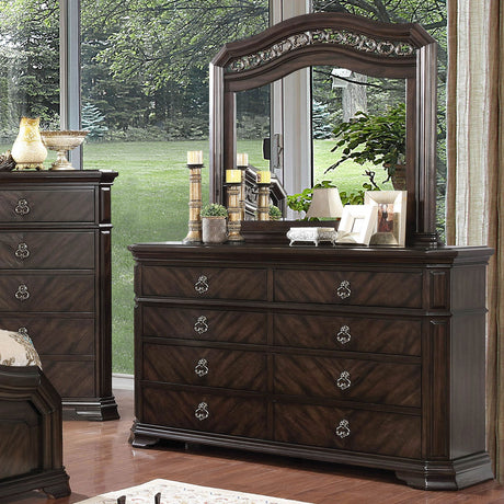 Calliope Espresso Mirror by Furniture of America at Eve Furniture