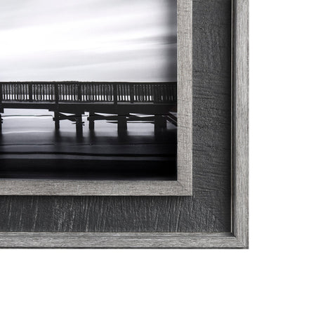 Calm by D Burt a Hand Embellished Textured Framed Photo Art Print Matted under Glass by Mercana at Eve Furniture