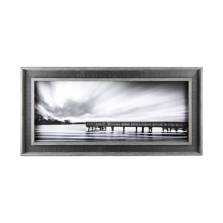 Calm by D Burt a Hand Embellished Textured Framed Photo Art Print Matted under Glass by Mercana at Eve Furniture