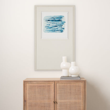 Calm River Blue I by Studio M a handmade Original Framed Artwork under Glass by Mercana at Eve Furniture