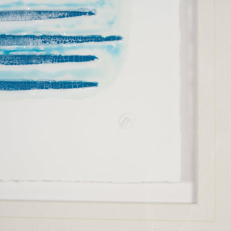 Calm River Blue II by Studio M a handmade Original Framed Artwork under Glass by Mercana at Eve Furniture