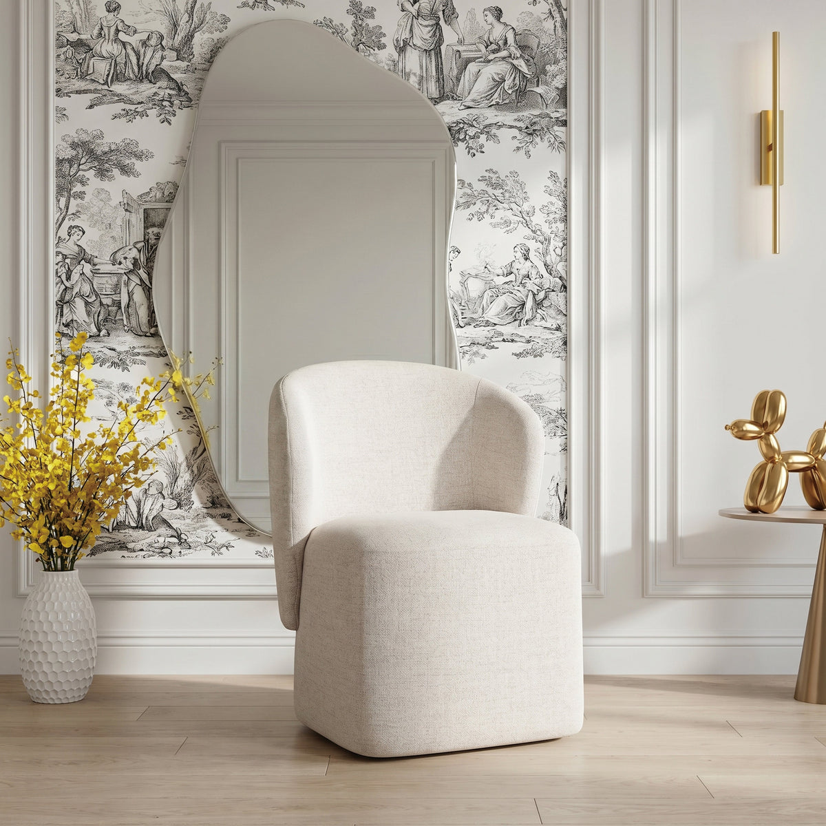 Calma Beige Dining Chair by Homelegance at Eve Furniture