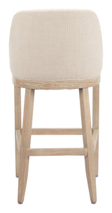 Calmo Beige Barstool by Zuomod at Eve Furniture