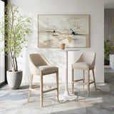 Calmo Beige Barstool by Zuomod at Eve Furniture