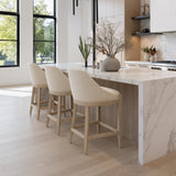 Calmo Beige Counter Stool by Zuomod at Eve Furniture