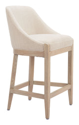 Calmo Beige Counter Stool by Zuomod at Eve Furniture