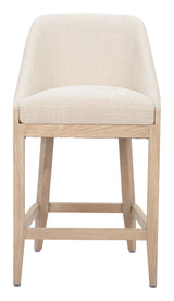 Calmo Beige Counter Stool by Zuomod at Eve Furniture