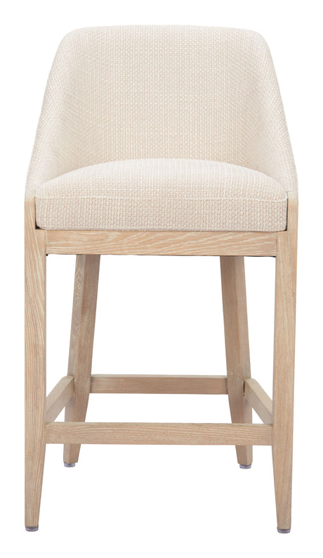 Calmo Beige Counter Stool by Zuomod at Eve Furniture