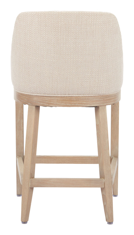 Calmo Beige Counter Stool by Zuomod at Eve Furniture