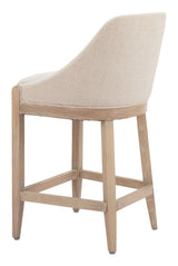 Calmo Beige Counter Stool by Zuomod at Eve Furniture