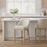 Calmo Beige Counter Stool by Zuomod at Eve Furniture