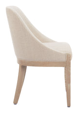 Calmo Beige Dining Chair by Zuomod at Eve Furniture