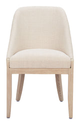 Calmo Beige Dining Chair by Zuomod at Eve Furniture