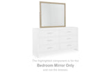 Calmoro Gray Bedroom Mirror by Ashley at Eve Furniture