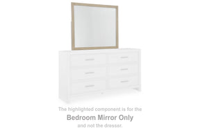 Calmoro Gray Bedroom Mirror by Ashley at Eve Furniture