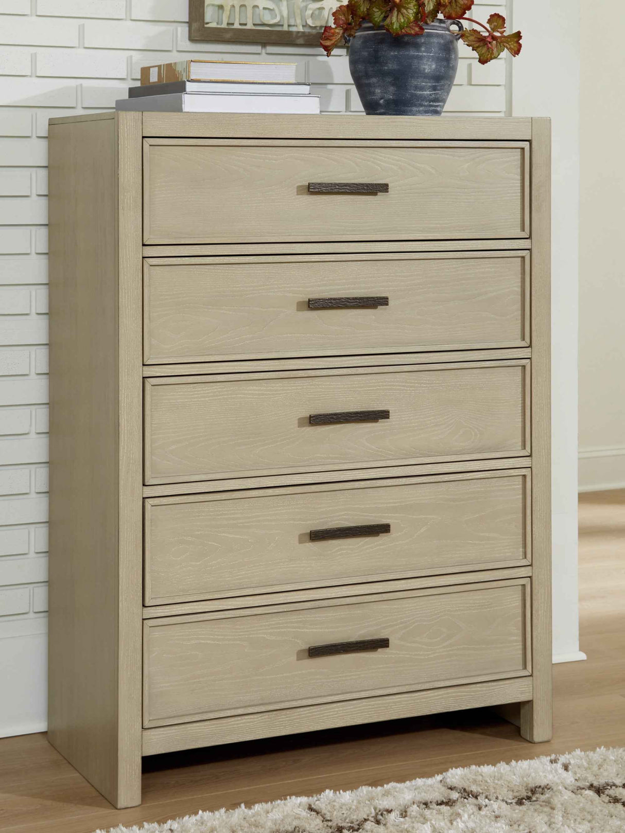 Calmoro Gray Bookcase Storage Panel Bedroom Set by Ashley at Eve Furniture