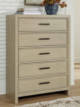 Calmoro Gray Bookcase Storage Panel Bedroom Set by Ashley at Eve Furniture
