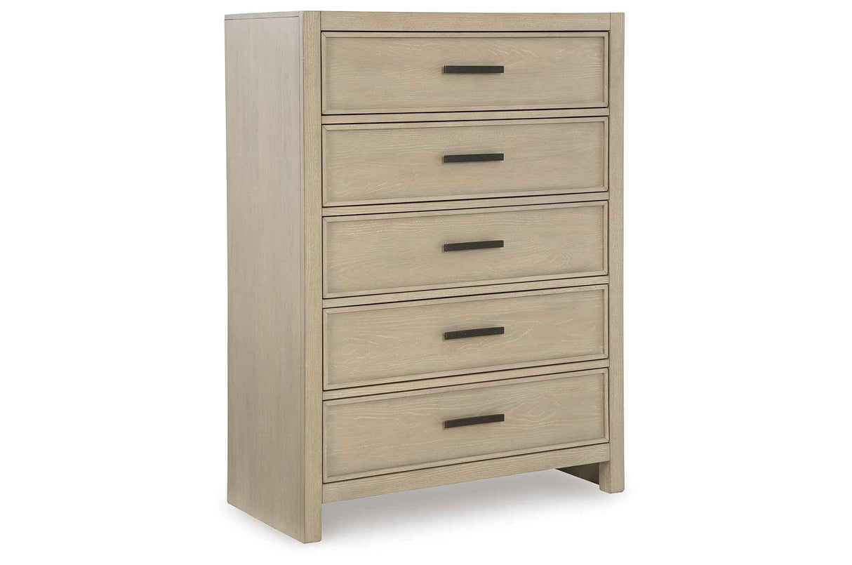 Calmoro Gray Bookcase Storage Panel Bedroom Set by Ashley at Eve Furniture