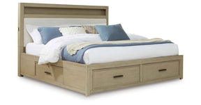 Calmoro Gray Bookcase Storage Panel Bedroom Set by Ashley at Eve Furniture