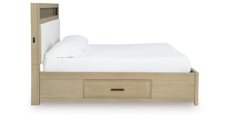 Calmoro Gray California King Bookcase Bed by Ashley at Eve Furniture