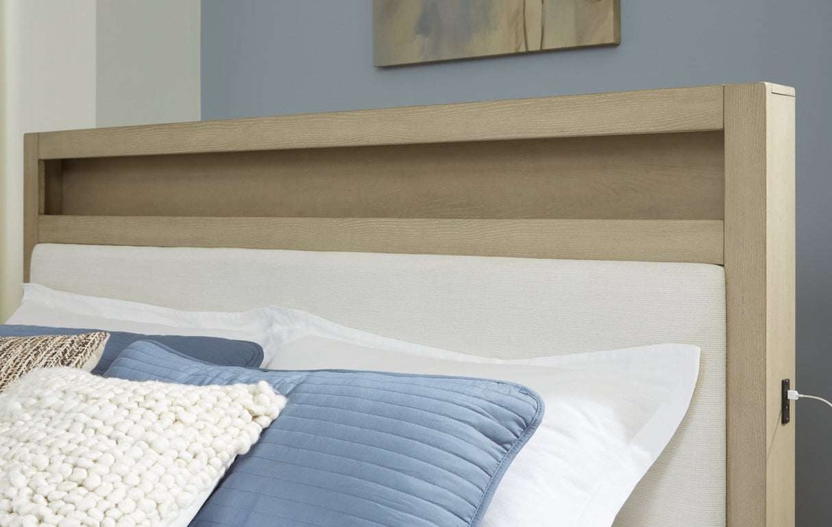 Calmoro Gray California King Bookcase Bed by Ashley at Eve Furniture