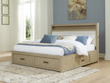 Calmoro Gray King Bookcase Bed by Ashley at Eve Furniture