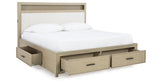 Calmoro Gray Queen Bookcase Bed by Ashley at Eve Furniture