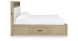 Calmoro Gray Queen Bookcase Bed by Ashley at Eve Furniture
