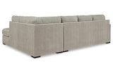 Calnita Sisal 2-Piece Sectional with Chaise by Ashley at Eve Furniture