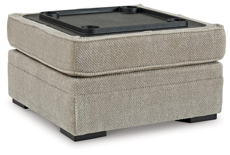 Calnita Sisal Ottoman With Storage by Ashley at Eve Furniture
