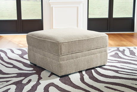 Calnita Sisal Ottoman With Storage by Ashley at Eve Furniture