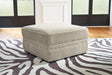 Calnita Sisal Ottoman With Storage by Ashley at Eve Furniture