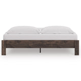 Calverson Brown King Platform Base Bed by Ashley at Eve Furniture