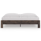 Calverson Brown King Platform Base Bed by Ashley at Eve Furniture