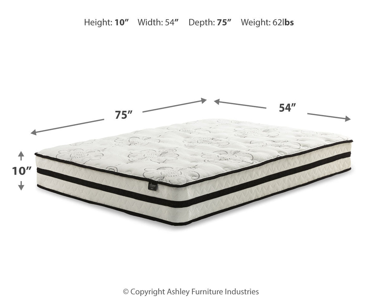 Calverson Full Platform Bed with Mattress in Mocha