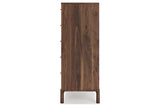 Calverson Mocha Chest of Drawers by Ashley at Eve Furniture
