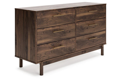 Calverson Mocha Dresser by Ashley at Eve Furniture