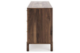 Calverson Mocha Dresser by Ashley at Eve Furniture