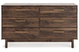 Calverson Mocha Dresser by Ashley at Eve Furniture