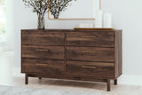 Calverson Mocha Dresser by Ashley at Eve Furniture